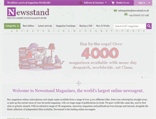 Tablet Screenshot of newsstand.co.uk